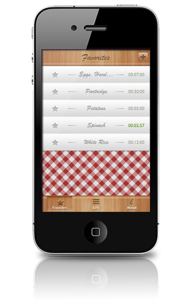 Kitchen Timer Plus iPhone screenshot